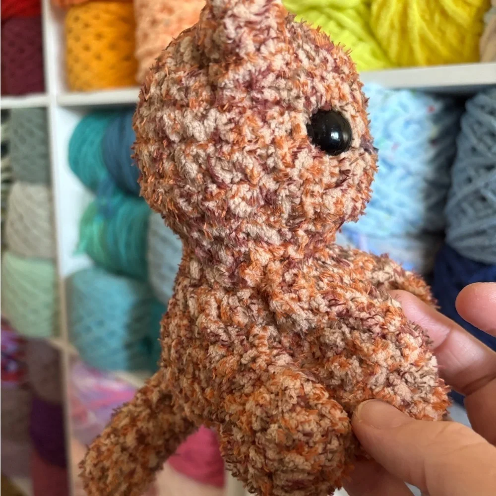 Handmade Crochet sitting kitty plush